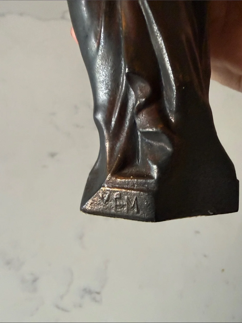 Vintage Bronze Venus Sculptural Statue Madebin Greece and Signed